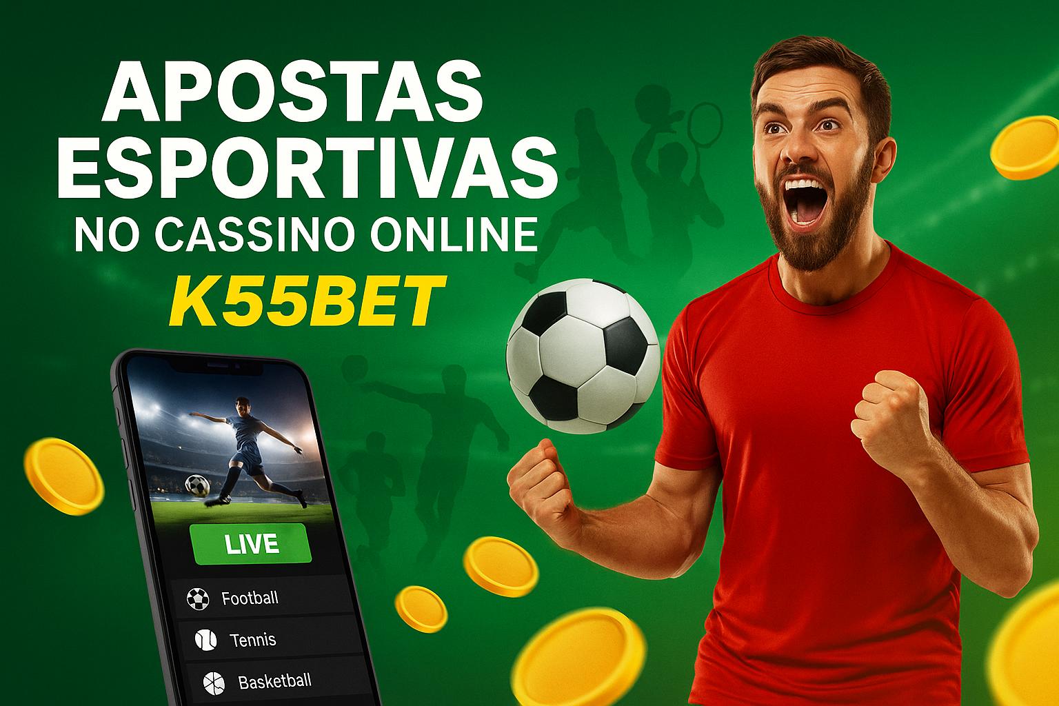 Apostas esportivas no cassino online K55BET